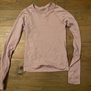 Women's Pink Long Sleeve Top
